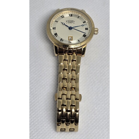 Women\'s Rotary Classic Round Date Gold Tone Link Bracelet Watch LB42827/40 12 main image 4